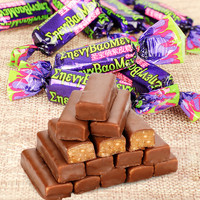 紫皮糖果进口工艺巧克力400g