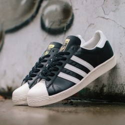 adidas Originals SUPERSTAR 80s 男子金标贝壳头休闲鞋