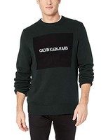 Calvin Klein 男士圆领标志毛衣
