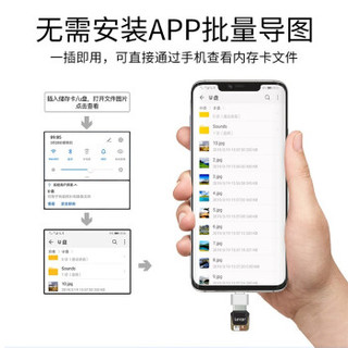 Lexar 雷克沙 TF卡读卡器3.0 高速microSD小卡读卡器