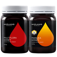 蜜滋兰（mizland） 新西兰蜂蜜1000g组合装（多花蜜+麦卢卡UMF5+） *2件