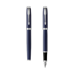 PARKER 派克 新款IM系列 M尖钢笔 蓝色白夹 *2件