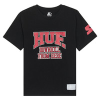 京东PLUS会员：HUF 男士黑色短袖T恤 TS00834-BLACK-M