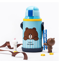 NONOO LINE FRIENDS 儿童吸管保温杯 600ml