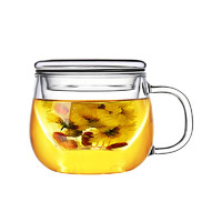 DESLON 德世朗 耐热玻璃茶水分离水杯  350/550ml