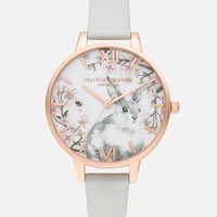 银联专享：OLIVIA BURTON Pretty Blossom 兔子图案 女士时装腕表