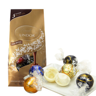 Lindt瑞士莲软心巧克力精选混合5味巧克力软心球约50粒600g *2件