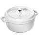 STAUB 珐琅铸铁炖锅 24cm 3.8L 白色