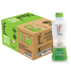 溢福（if ）进口100%天然椰子水 NFC果汁饮料 350ml*24瓶 整箱