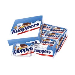 德国Knoppers进口牛奶巧克力榛子威化饼干24包600g新效期