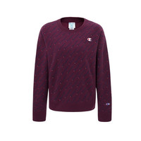 Champion WL750P 女士经典logo底纹卫衣