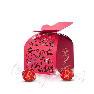 商品lindt 瑞士莲 lindor软心 巧克力 牛奶味 2400g 蝴蝶喜糖盒装