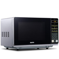 SANYO 三洋 多功能平板烧烤微波炉 黑色 家用21L