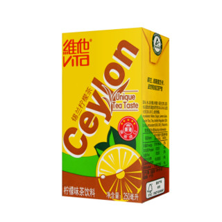 维他奶（vitasoy）维他锡兰柠檬茶250ml*6盒