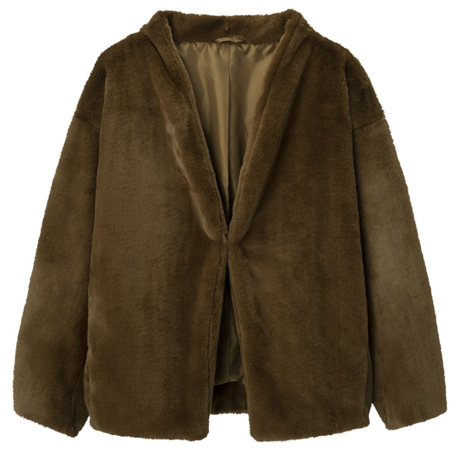 gu 极优 321083 女士复古毛绒外套