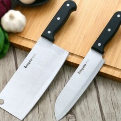 拜格 不锈钢菜刀+料理刀 两件套