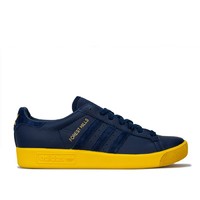 adidas Originals  Forest Hills系列系带平底男士休闲鞋板鞋 Navy Yellow UK 6 