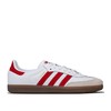 adidas Originals  Samba系列系带平底男士休闲鞋运动鞋 White red UK 7.5 