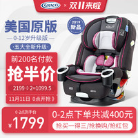 新品美国原版Graco葛莱4EVER升级版0-12岁汽车儿童安全座椅isofix