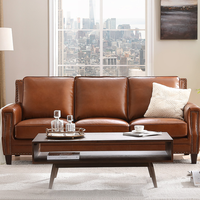 Ashley 爱室丽家居 VUE0036 北欧现代真皮沙发 三人位