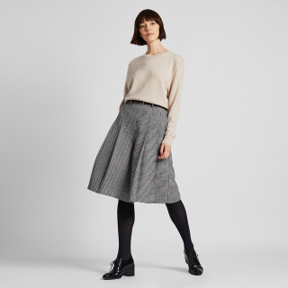 商品uniqlo 优衣库 424178 女装粗花呢裙裤 09黑色 150/58a