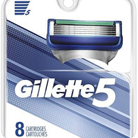 Gillette 吉列 未含税 Gillette 吉列 男士5片剃须刀替换装（8件装）