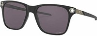 Oakley 男式 Apparition 方形太阳镜，缎面黑色，55.0 mm