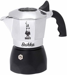 Bialetti Moka New Brikka 比乐蒂双阀摩卡壶，铝制 2 tazze 6782