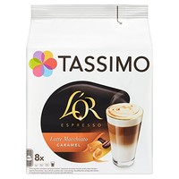 Tassimo L'OR 拿铁 玛奇朵 焦糖咖啡胶囊 （5包，共计80个，40份）