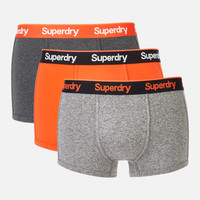 Superdry男士 Orange Label 运动型四角裤三件装