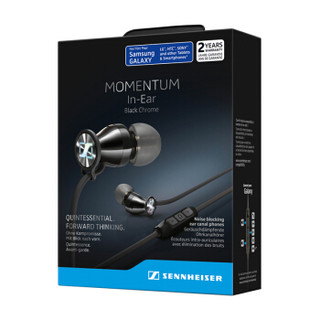 SENNHEISER 森海塞尔 木馒头Momentum 入耳式线控HIFI发烧运动耳机 铬色