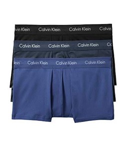 Calvin Klein 男式 弹力棉低腰平角内裤 多条装