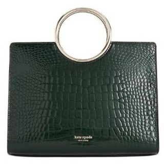 银联专享：Kate Spade 凯特丝蓓 Sam Croc 女款鳄鱼纹真皮手提单肩包 中号