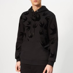 ALEXANDER MCQUEEN 男士燕子图案连帽卫衣