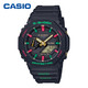新品发售：CASIO 卡西欧 G-SHOCK 冬日圣诞系列 GA-2100TH-1A 运动手表