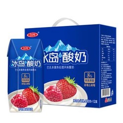 三元 芭缔欧冰岛式酸奶  草莓&树莓 200g*12盒 *3件