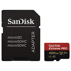 SanDisk Extreme pro 400 GB SDXC 存储卡 + SD 适配器 读速170，写速90