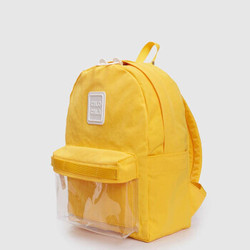 M码透明款背包 日本cilocala 大学生校园书包 防泼水尼龙旅行双肩包 时尚背包女 黄色 M号
