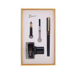 pimio 毕加索 709 钢笔 亮黑金夹 0.5mm+1.0mm双笔头