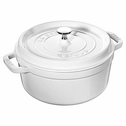 STAUB 珐琅铸铁炖锅 24cm/3.8L 白色