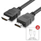 白菜党：SAMZHE 山泽 HDMI高清线 1.5米 送Micro-USB/Type-C数据线 1米