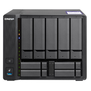 PLUS会员：QNAP 威联通 TVS-951N 9盘位NAS (3865U、4GB、4个SSD端口、5G网口）