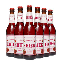 6瓶装500ml俄罗斯进口唯吉熊樱桃口味 精酿水果味啤酒