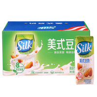 Silk 美式豆奶 植物蛋白营养饮品  巴旦木味245ml*15 礼盒装 *2件