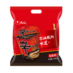 NONG SHIM 农心 辛拉面香菇牛肉味杯面65gX6杯+凑单品