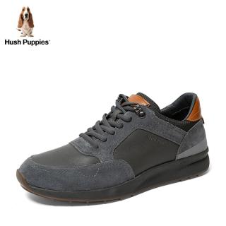 Hush Puppies 暇步士 2019秋新款专柜同款时尚拼接运动系带百搭休闲鞋男