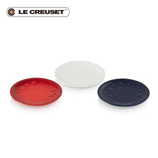 Le Creuset 酷彩 炻瓷圣诞星星系列19cm圆形盘多色多彩盘子
