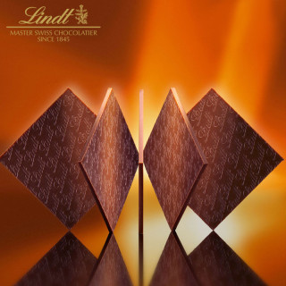 Lindt瑞士莲进口巧克力经典薄片礼盒125克*3盒