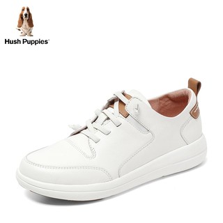 Hush Puppies 暇步士 2019秋款专柜同款品牌白色板鞋小白鞋女休闲鞋