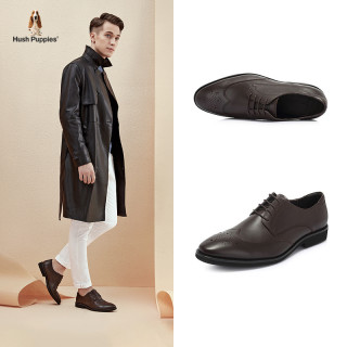 Hush Puppies 暇步士 T1A04CM8 春季专柜同款系带男正装皮鞋
